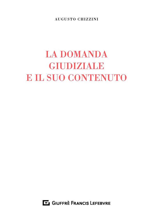 La domanda giudiziale e il suo contenuto
