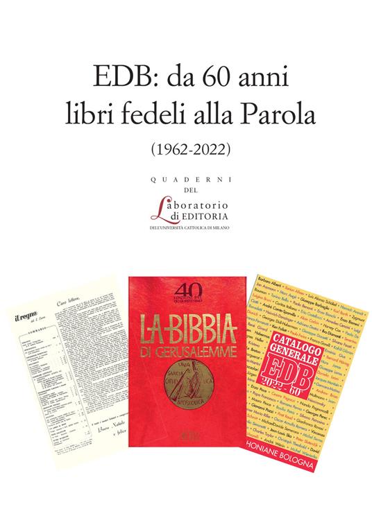 EDB: DA 60 ANNI LIBRI FEDELI ALLA PAROLA - QUALE 33