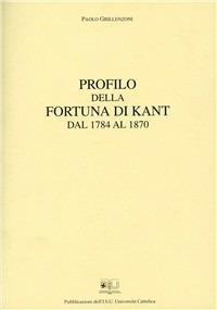 PROFILO DELLA FORTUNA DI KANT DAL 1784 AL 1870