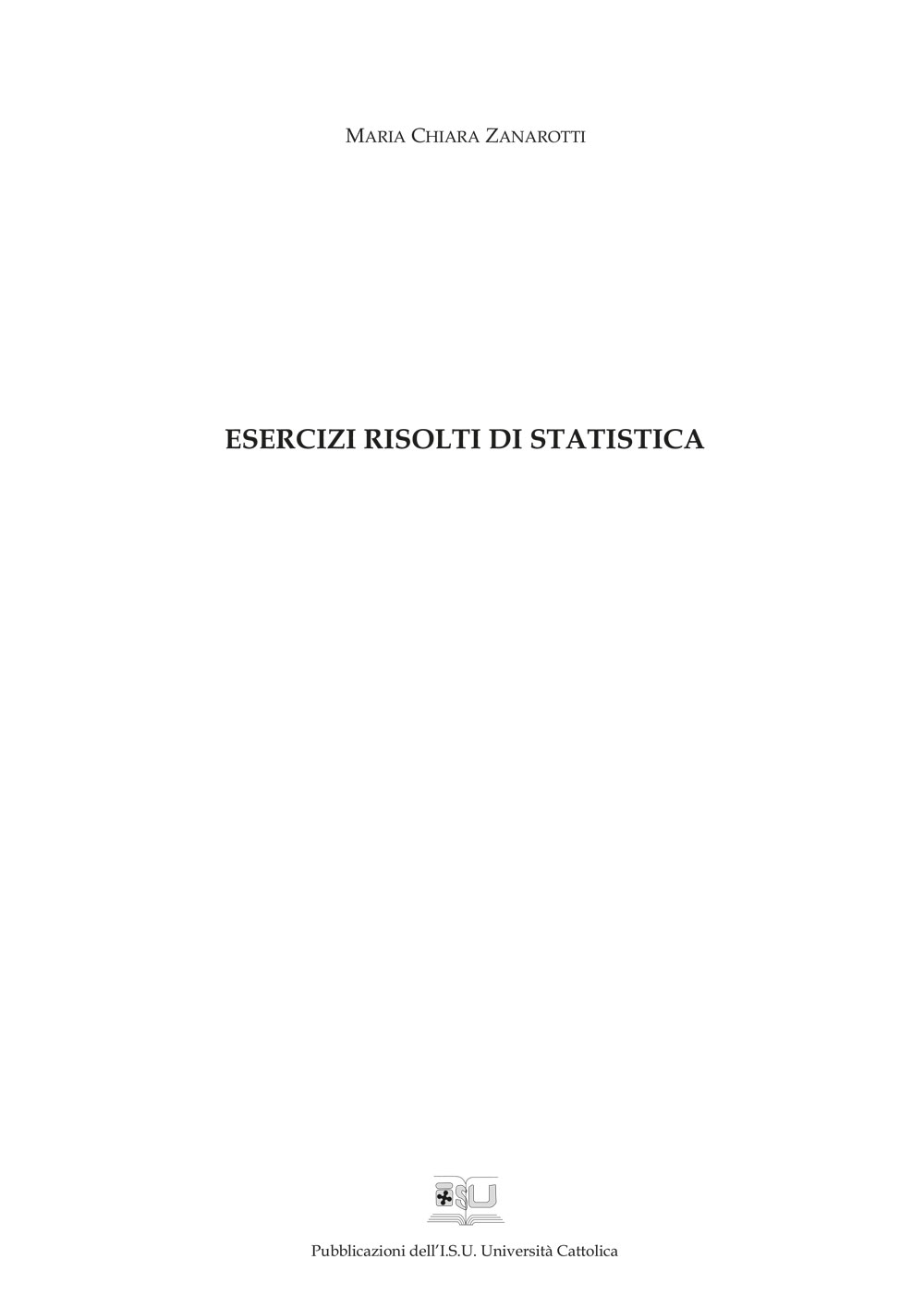 ESERCIZI RISOLTI DI STATISTICA