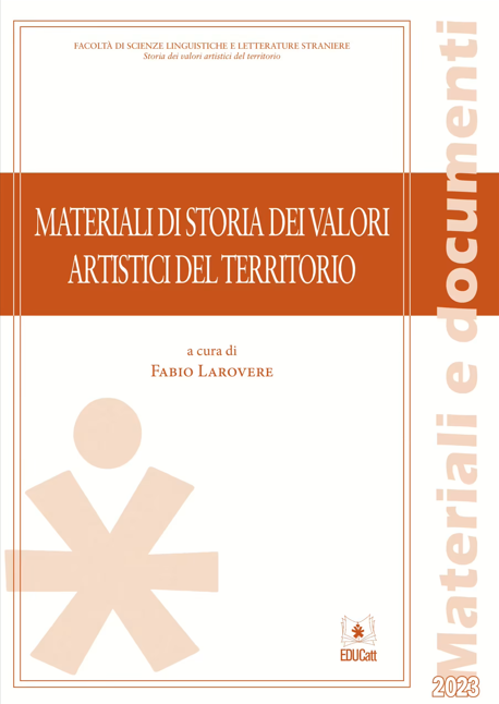 MATERIALI DI STORIA DEI VALORI ARTISTICI DEL TERRITORIO