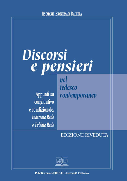 DISCORSI E PENSIERI NEL TEDESCO CONTEMPORANEO