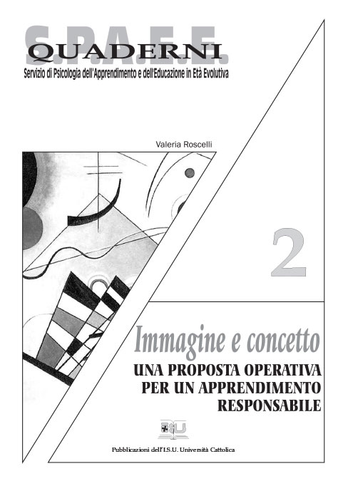 IMMAGINE E CONCETTO. UNA PROPOSTA OPERATIVA PER UN APPRENDIMENTO RESPONSABILE. QUADERNI SPAEE 2