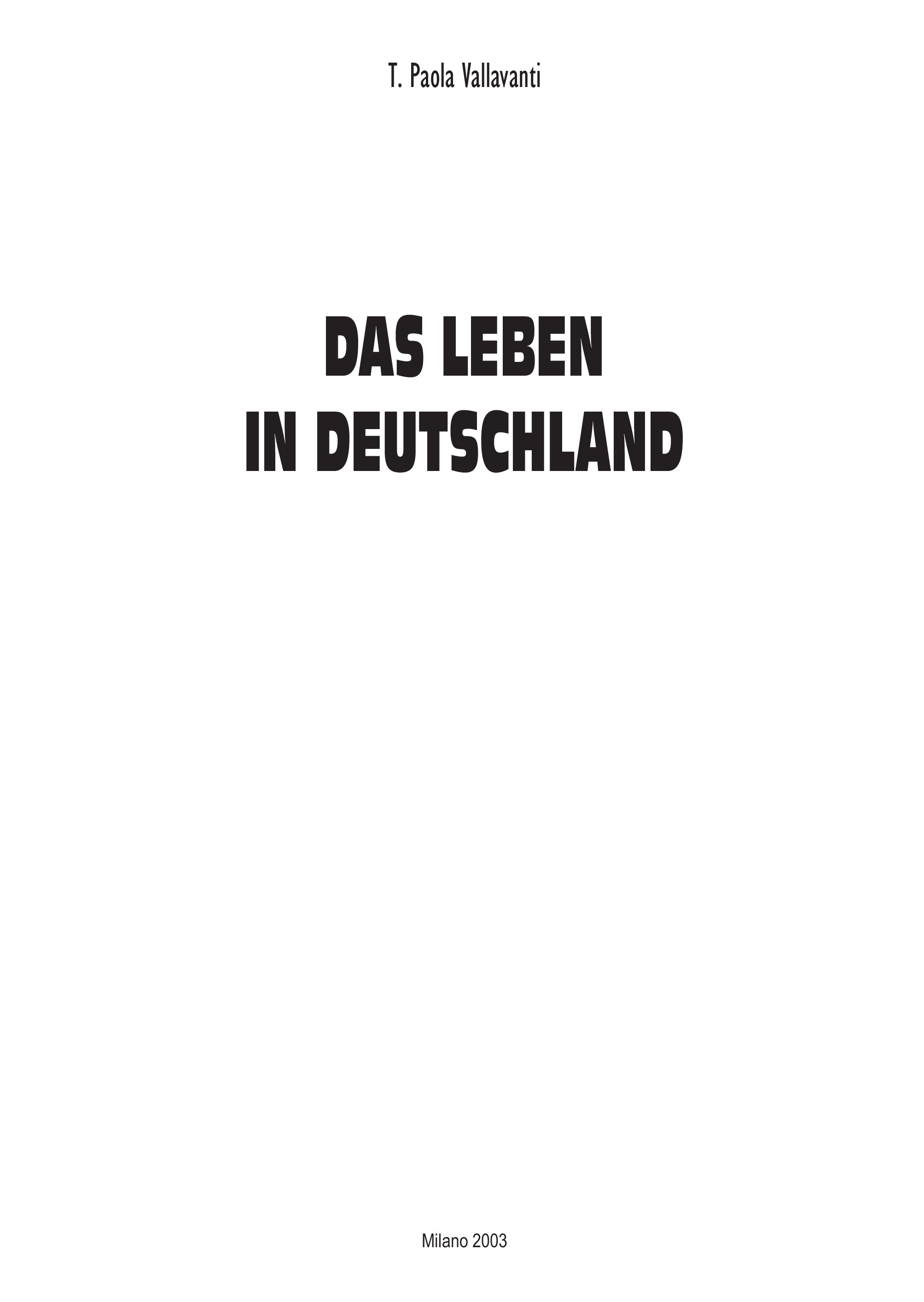 DAS LEBEN IN DEUTSCHLAND