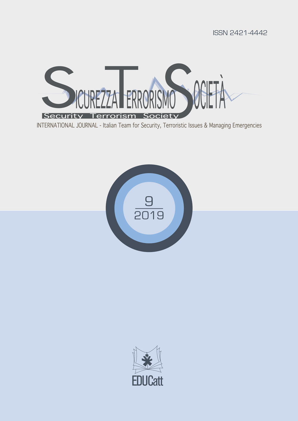 SICUREZZA, TERRORISMO, SOCIETA', INTERNATIONAL JOURNAL, 9/2019