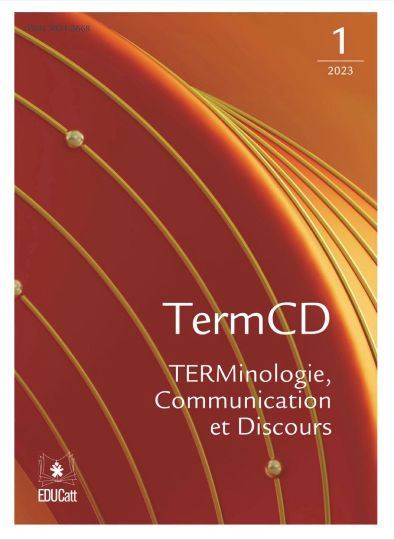 TERMCD. TERMINOLOGIE, COMMUNICATION ET DISCOURS