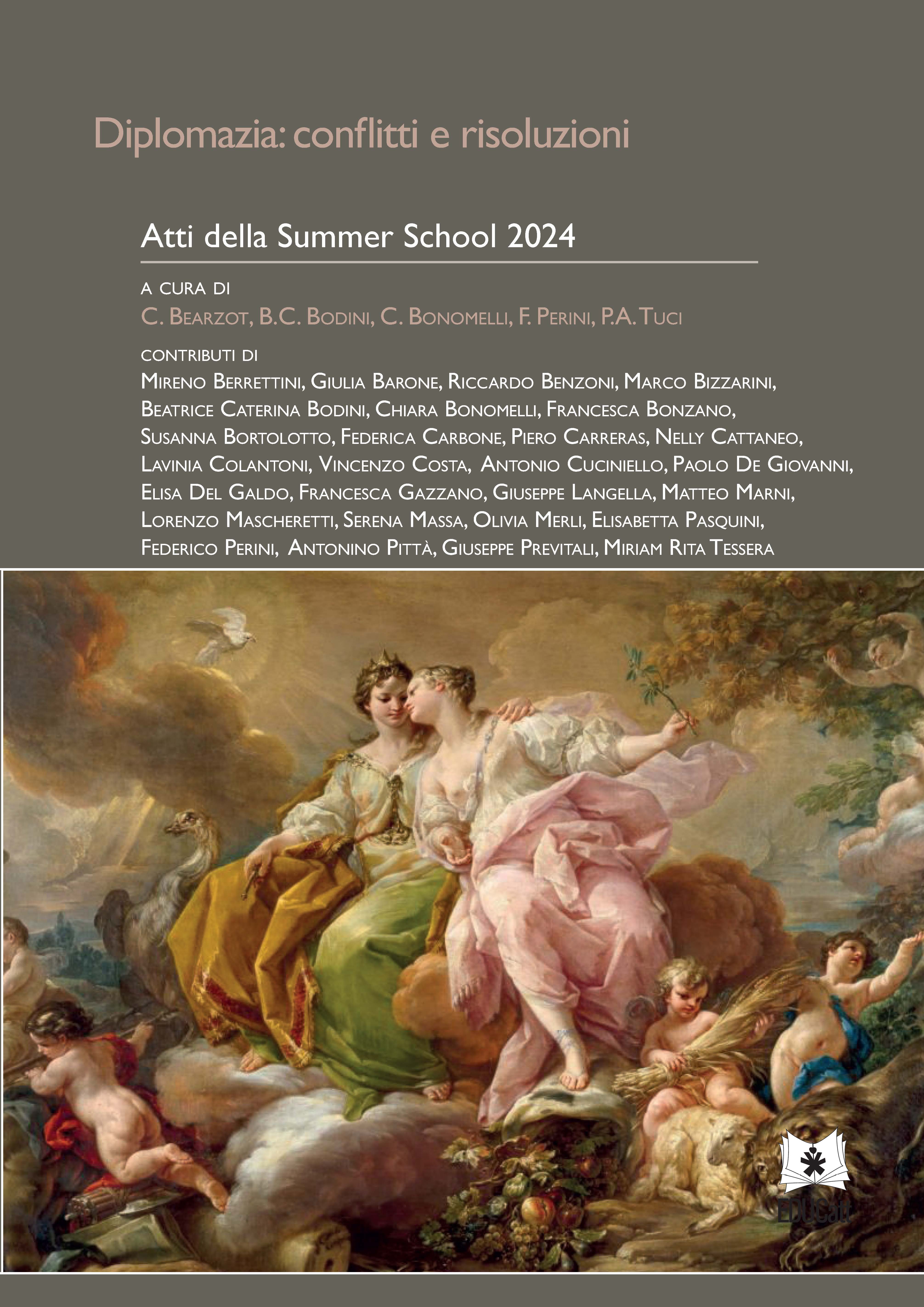 ATTI DELLA SUMMER SCHOOL 2024 - DIPLOMAZIA: CONFLITTI E RISOLUZIONI
