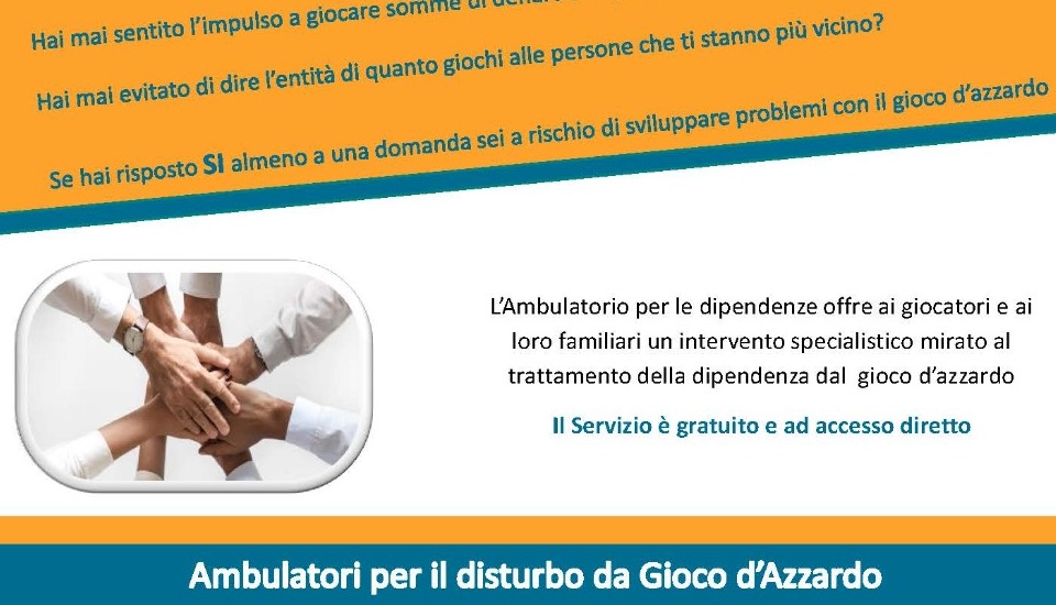 ULSS 2 informa: Dipendenza dal gioco d'azzardo