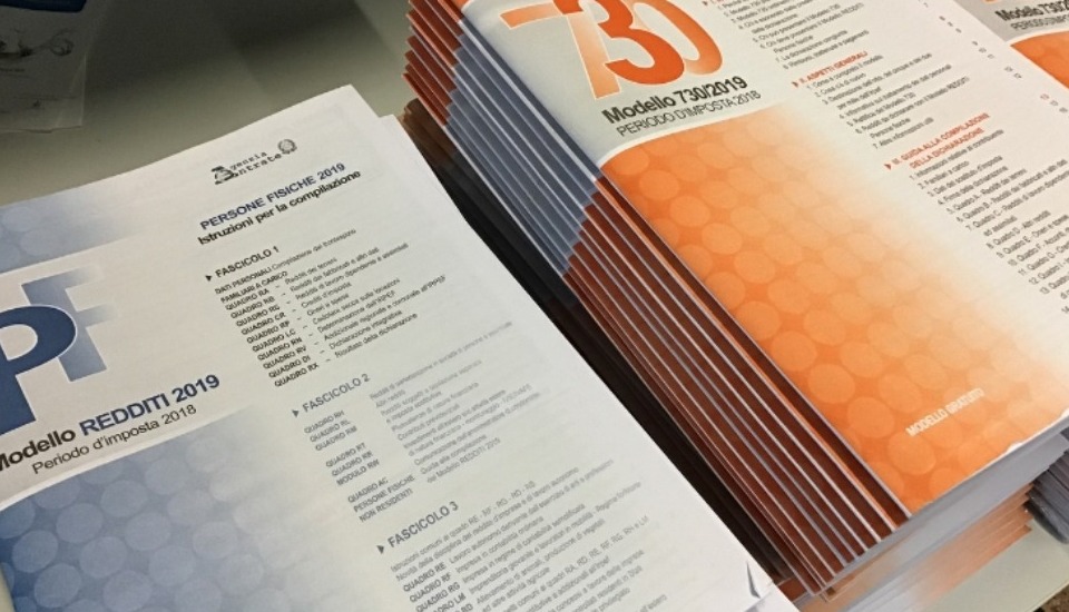 Disponibili i modelli 730 e Redditi persone fisiche 2019