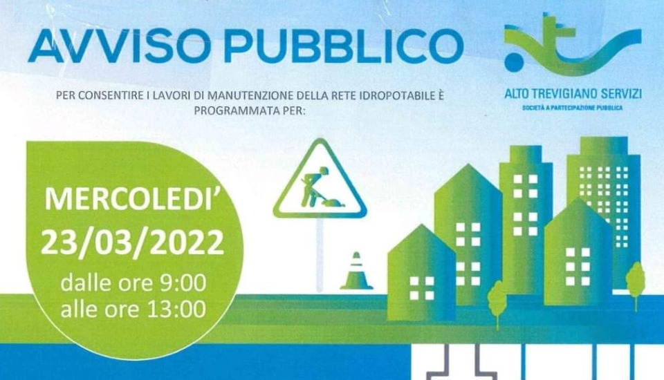 AVVISO A.T.S. SOSPENSIONE EROGAZIONE ACQUA POTABILE