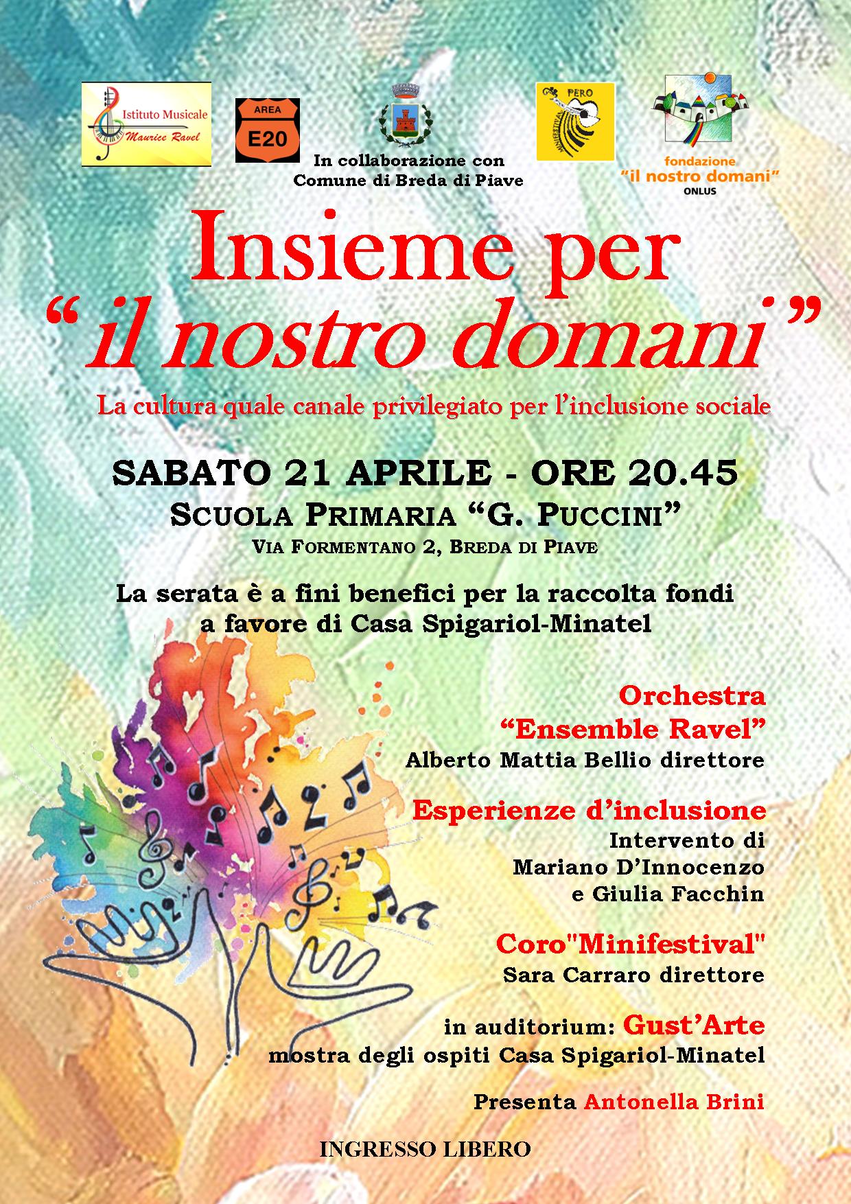 manifesto Serata di solidariet&agrave;