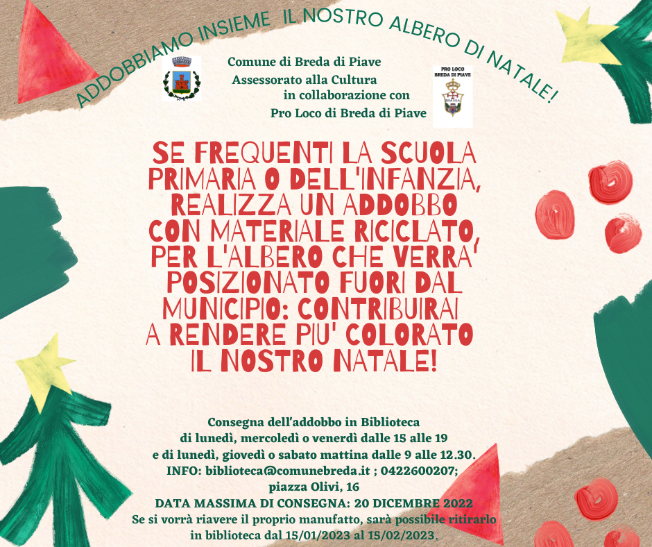 Locandina addobbiamo albero