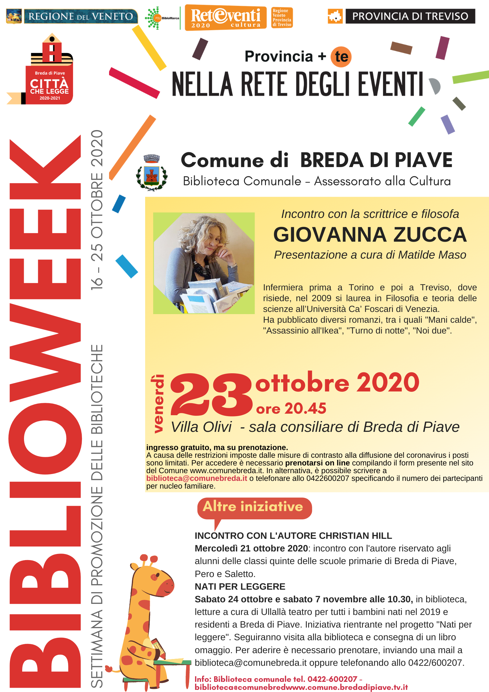 Biblioweek : settimana di promozione delle biblioteche - 16-25 ottobre 2020