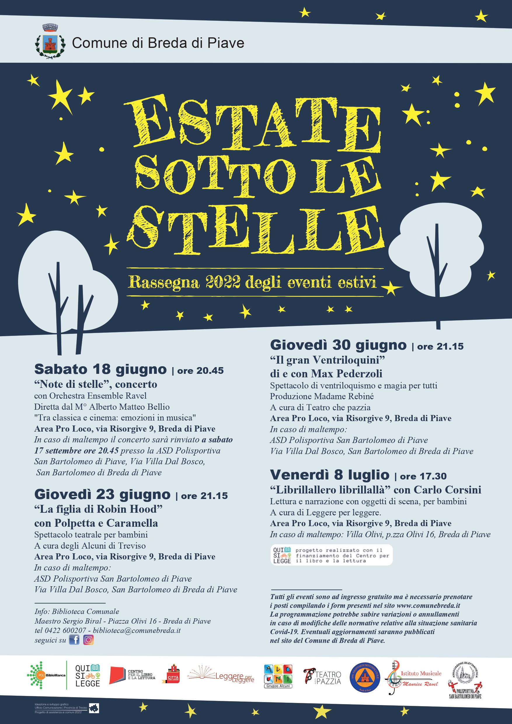 Locandina Rassegna Estiva 2022