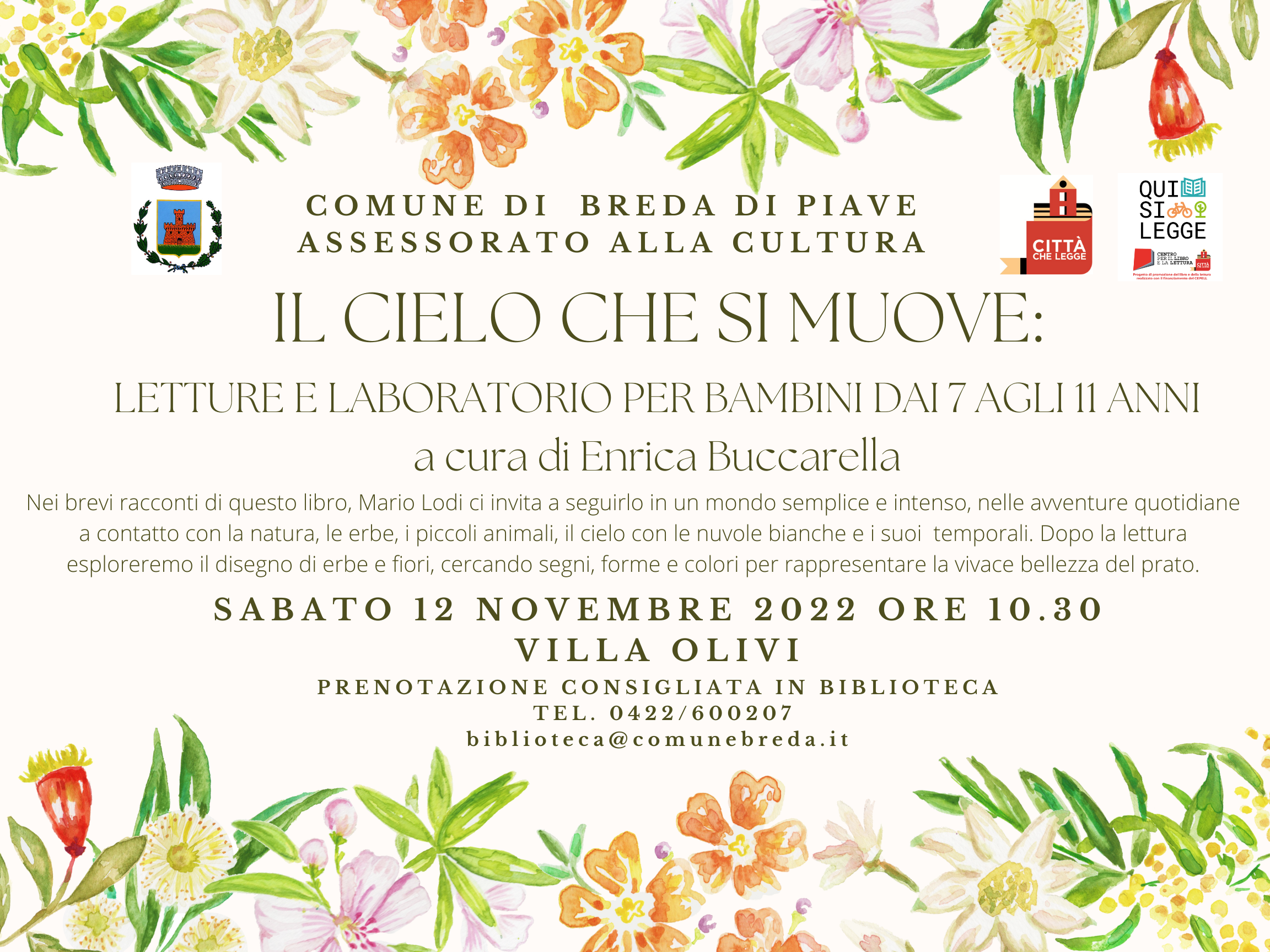 Locandina letture Buccarella