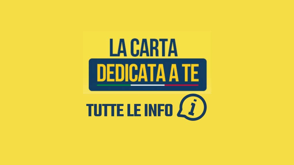 “Carta dedicata a te” 2024 – Graduatoria beneficiari