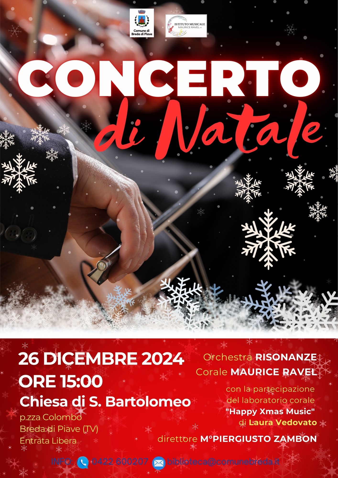 Locandina concerto di Natale