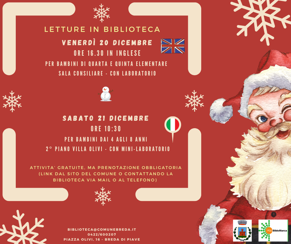 Locandina letture di dicembre