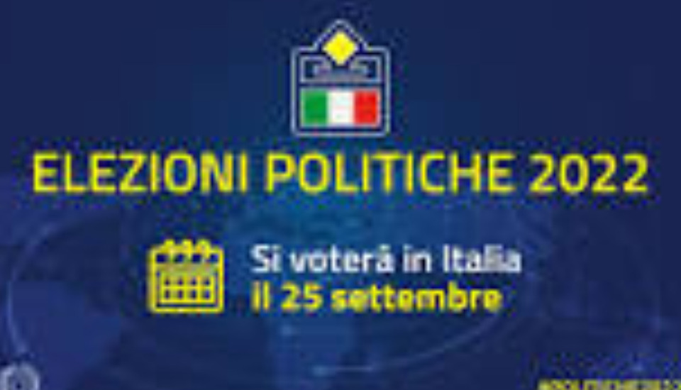 Elezioni Politiche del 25 settembre 2022.