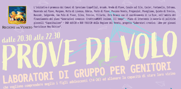 Prove di volo - laboratori di gruppo per genitori