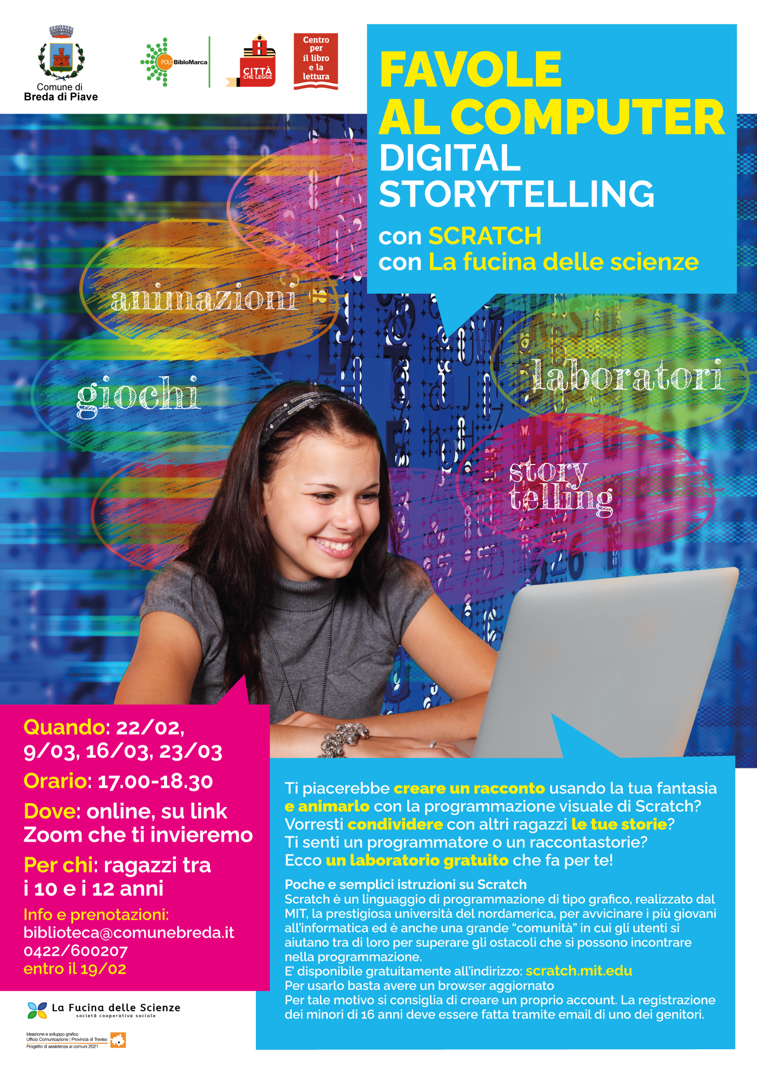 Favole al computer: laboratorio per ragazzi con il programma Scratch