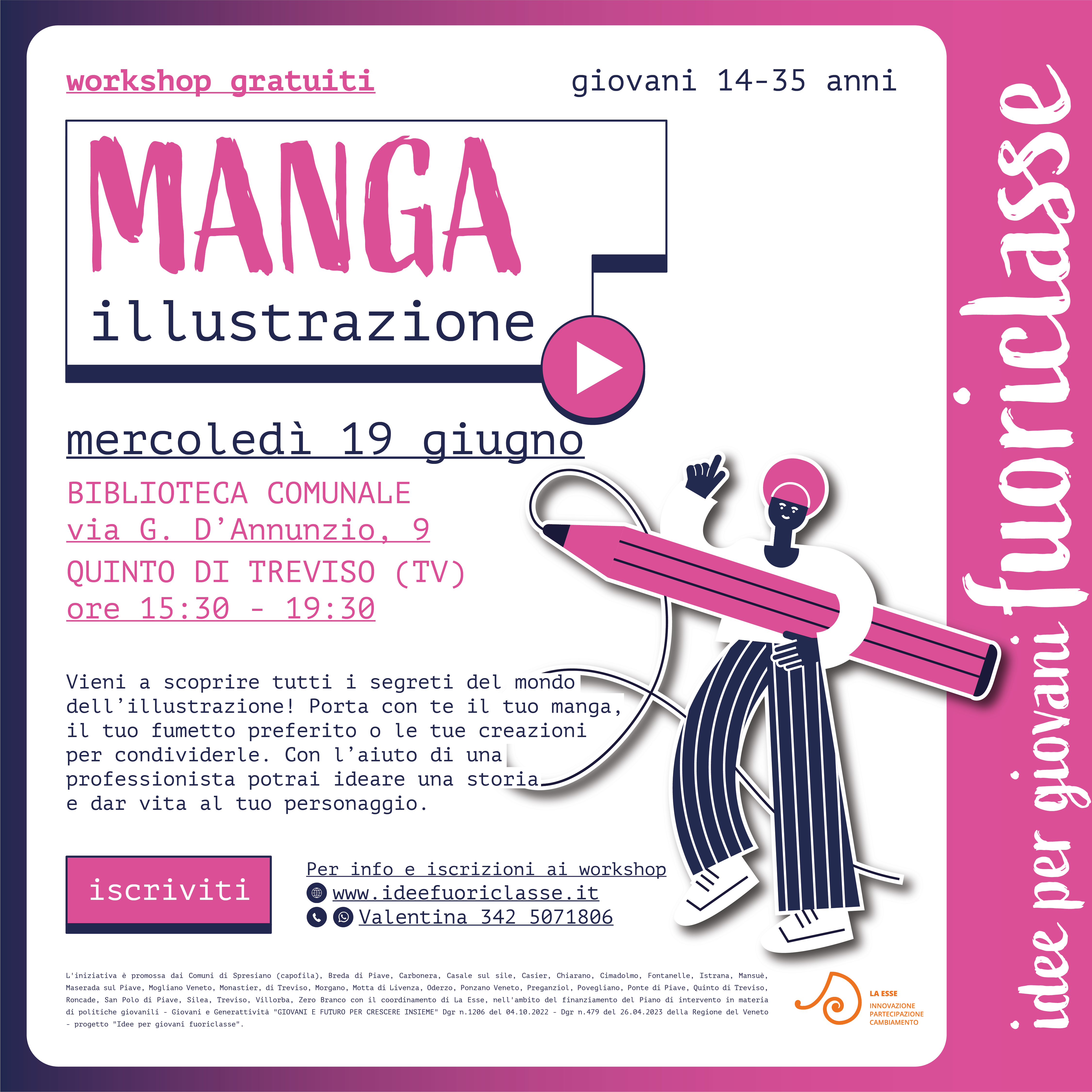 Workshop di MANGA 19 giugno 2024