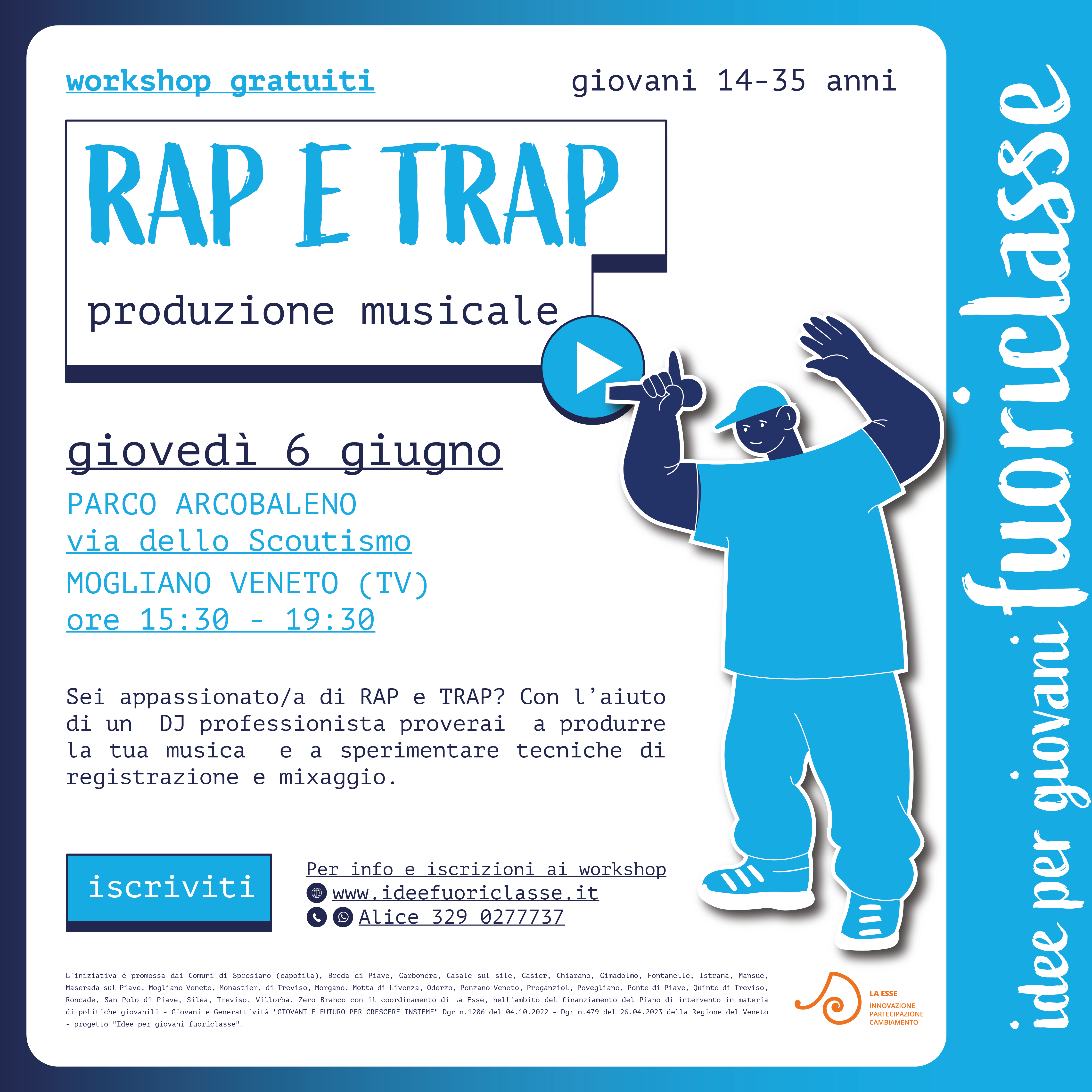 Workshop di RAP E TRAP 6 giugno 2024