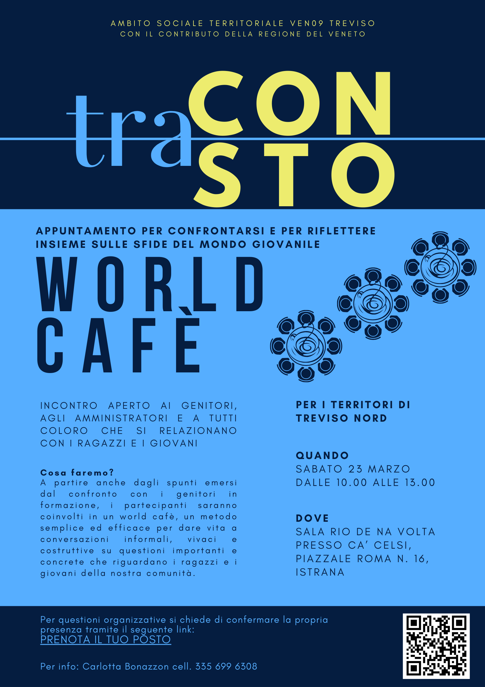 WORLD CAFE': formazione genitori con figli di età 11-15 anni