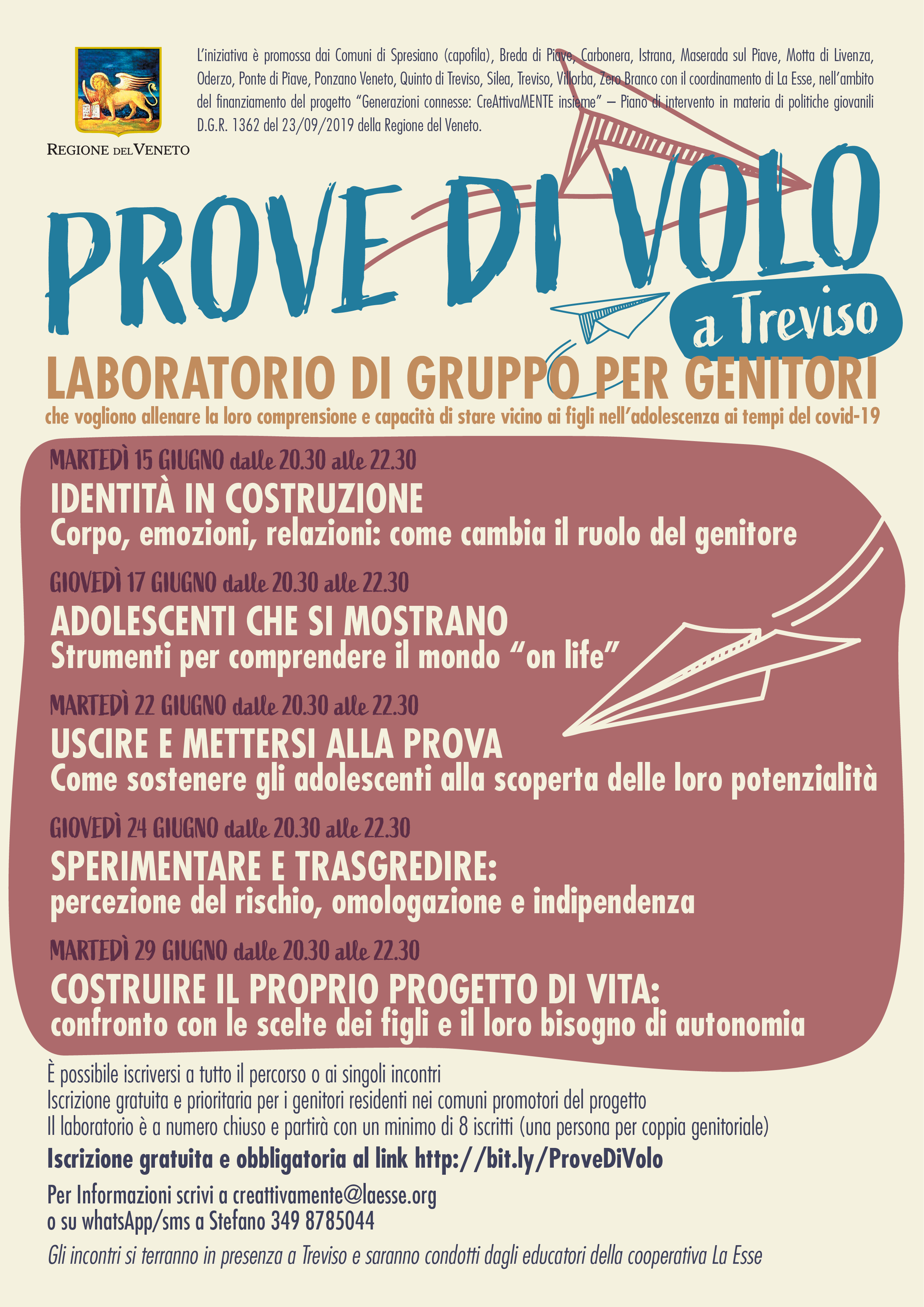 Prove di volo - Laboratorio GRATUITO per genitori