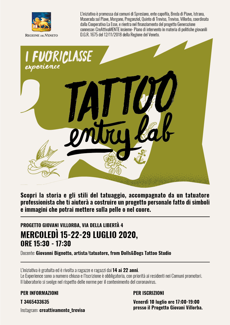 Tattoo entry lab - progetto I Fuoriclasse