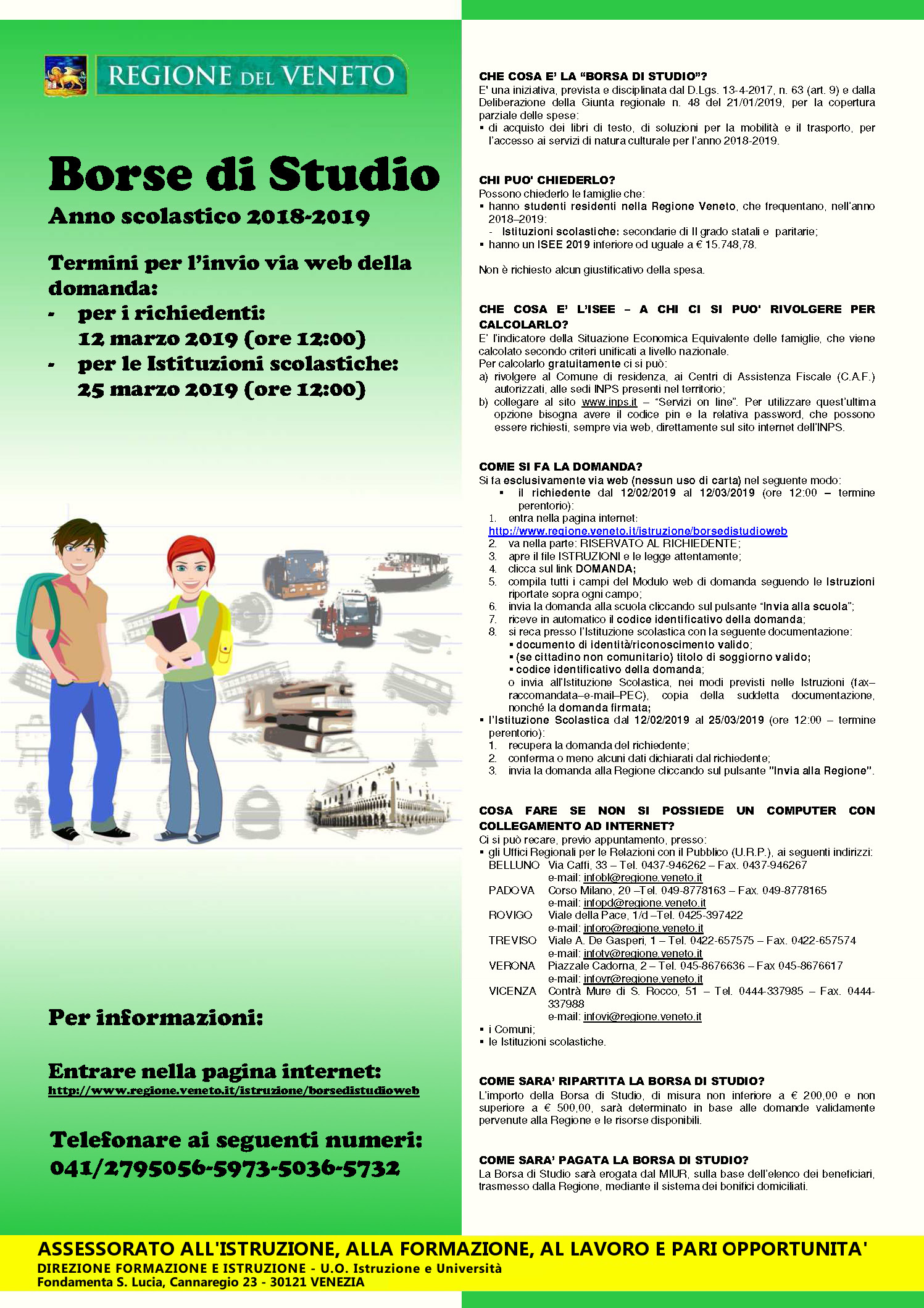 Borse di Studio Regione Veneto