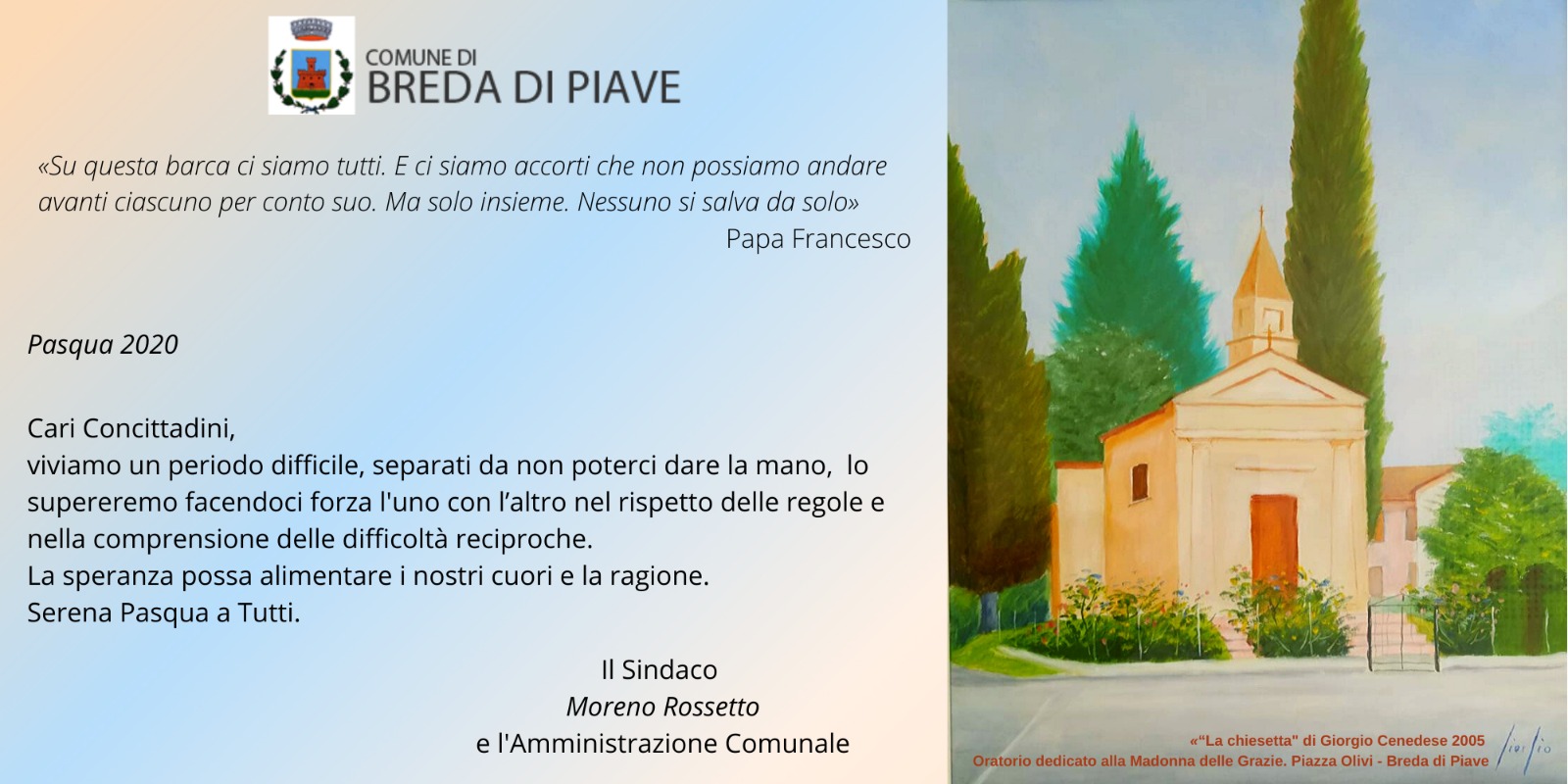 Auguri dell'Amministrazione Comunale