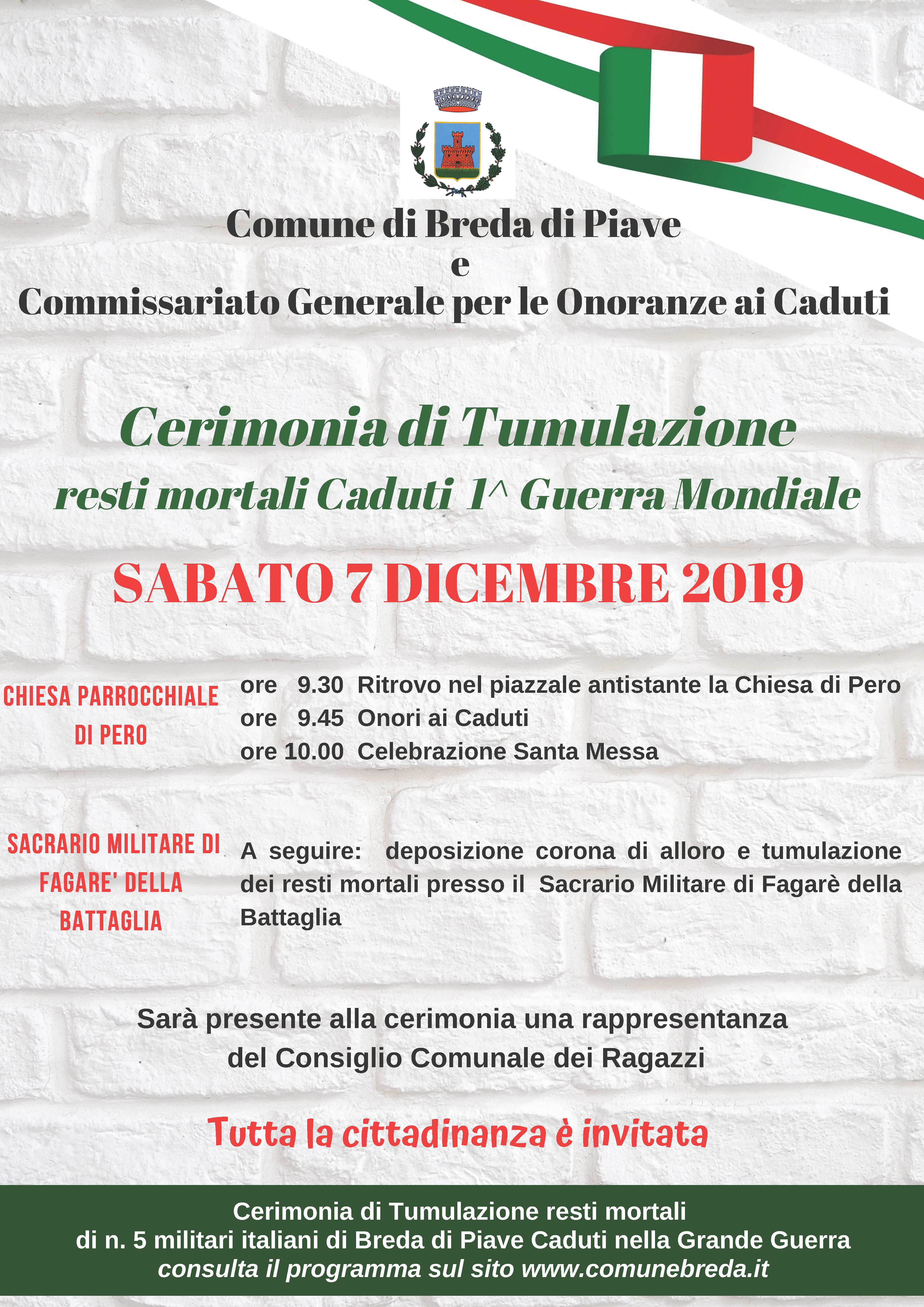 Cerimonia di Tumulazione