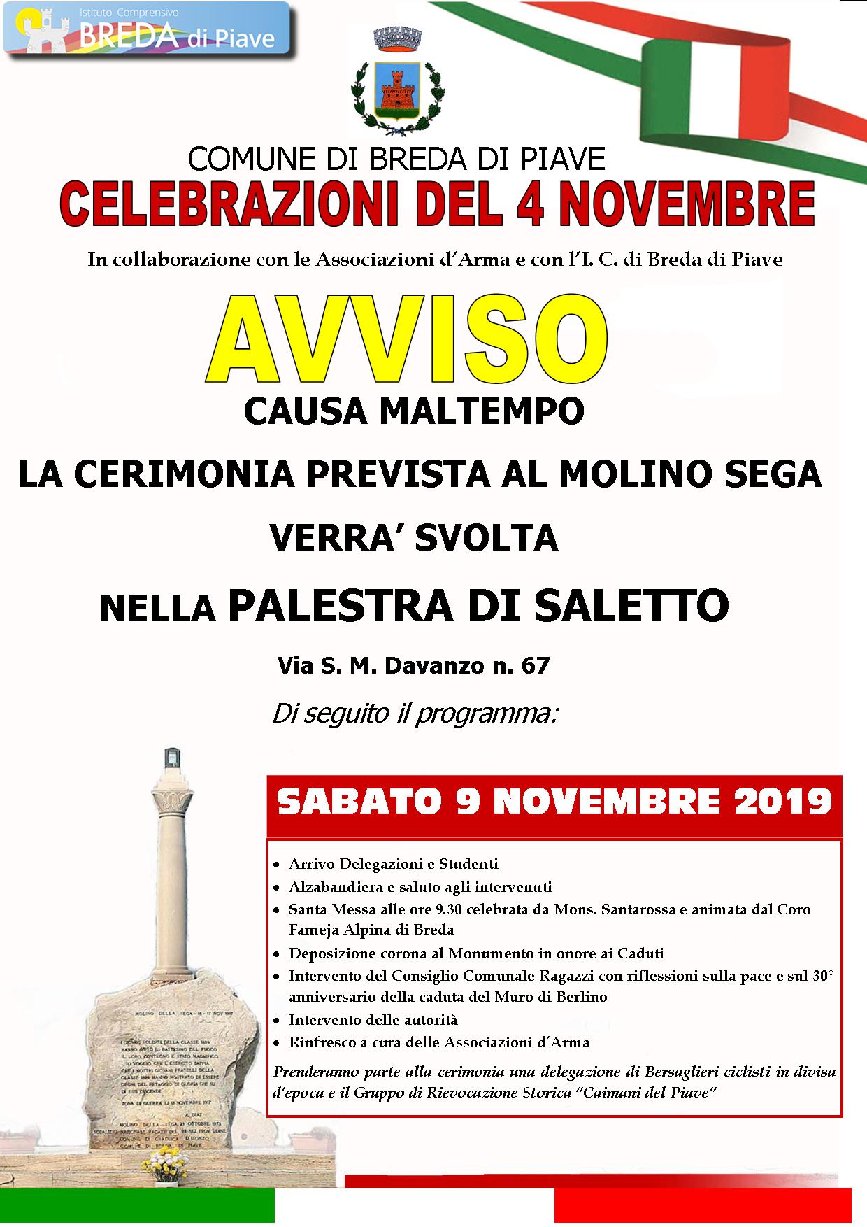 Commemorazione 4 Novembre