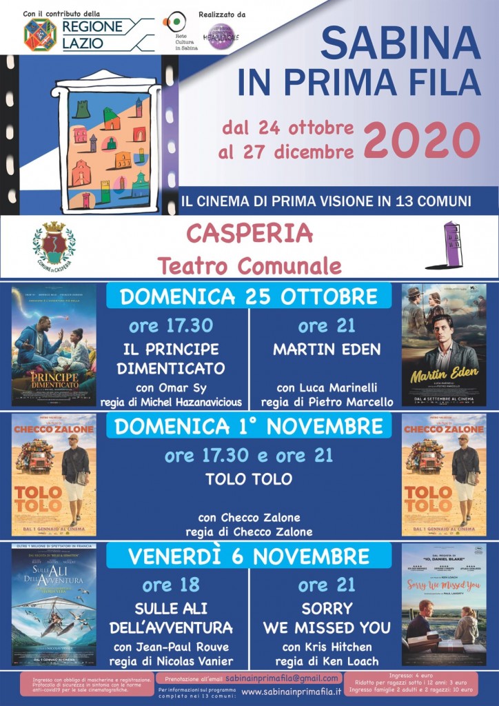 Cartellone di "Sabina in prima fila" a Casperia