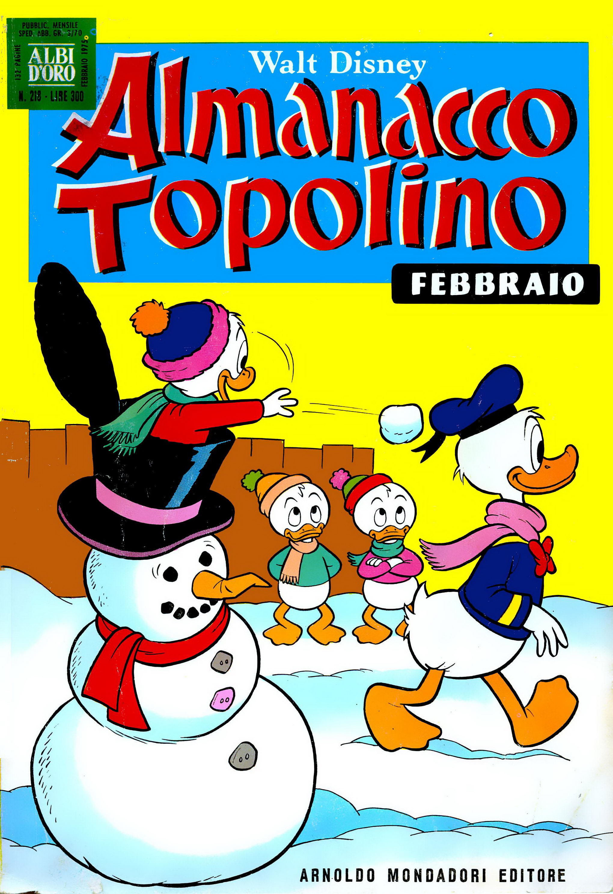 Almanacco Topolino 218