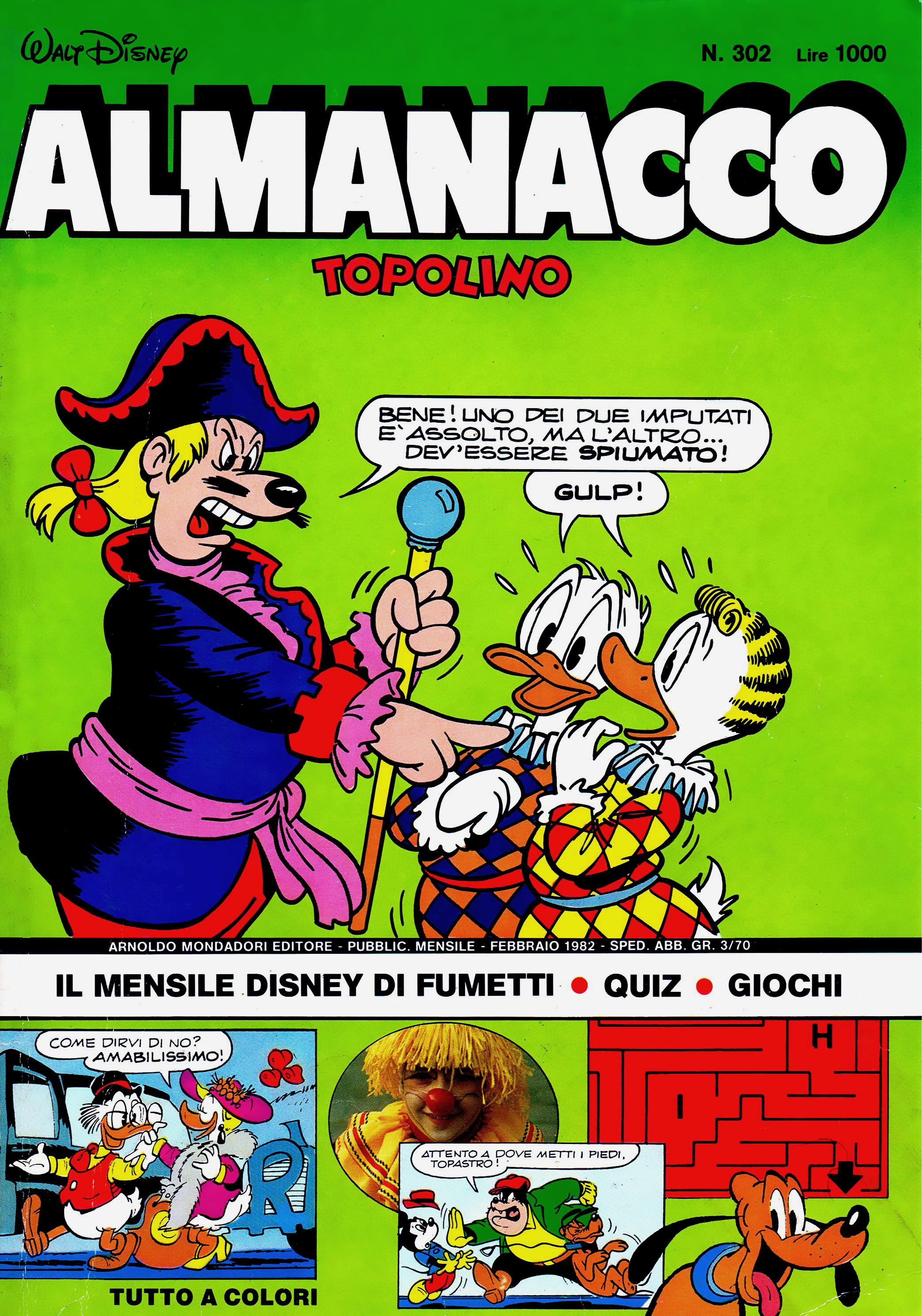 Almanacco Topolino 302