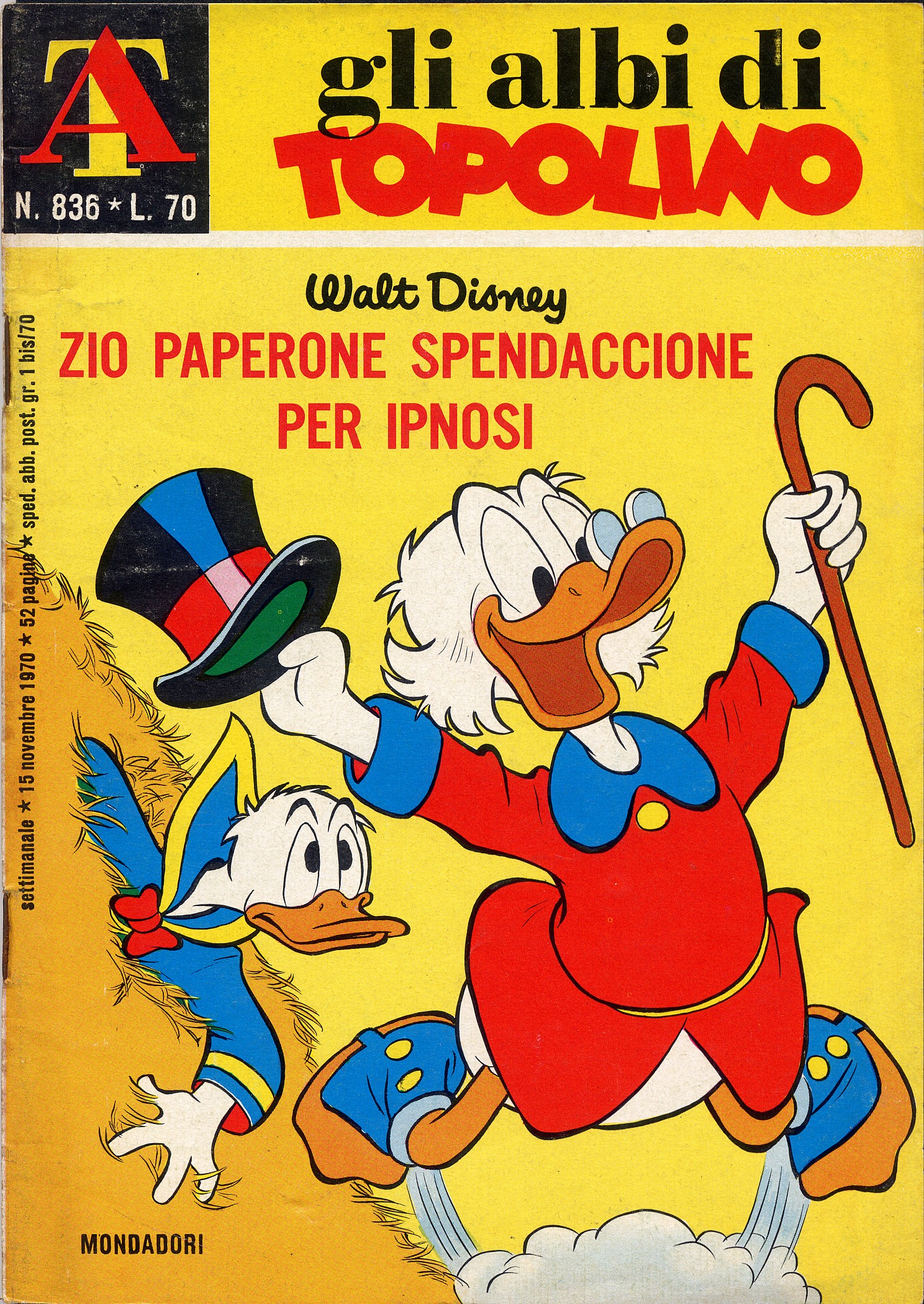 Zio Paperone spendaccione per ipnosi