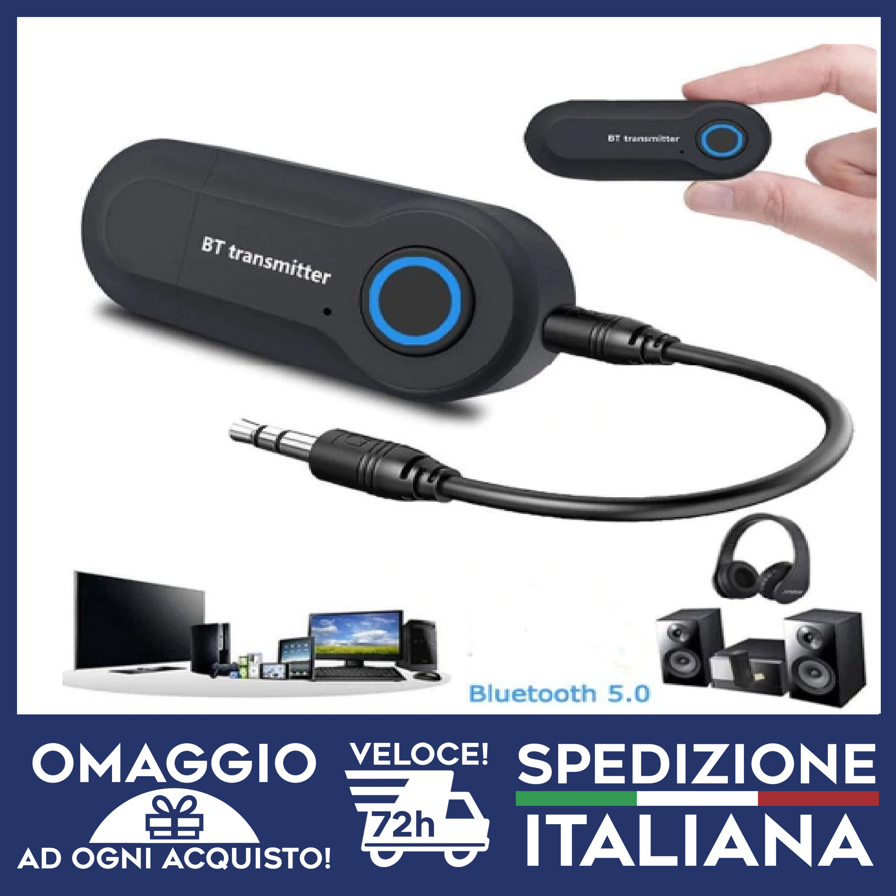Trasmettitore Bluetooth per TV per cuffie e auri - Audio/Video In vendita a  Palermo