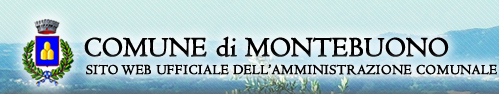 Comune di Montebuono - sito web ufficiale dell'Amministrazione comunale