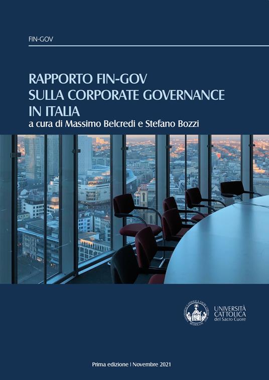 RAPPORTO FIN-GOV SULLA CORPORATE GOVERNANCE IN ITALIA