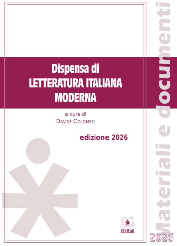 DISPENSA DI LETTERATURA ITALIANA MODERNA