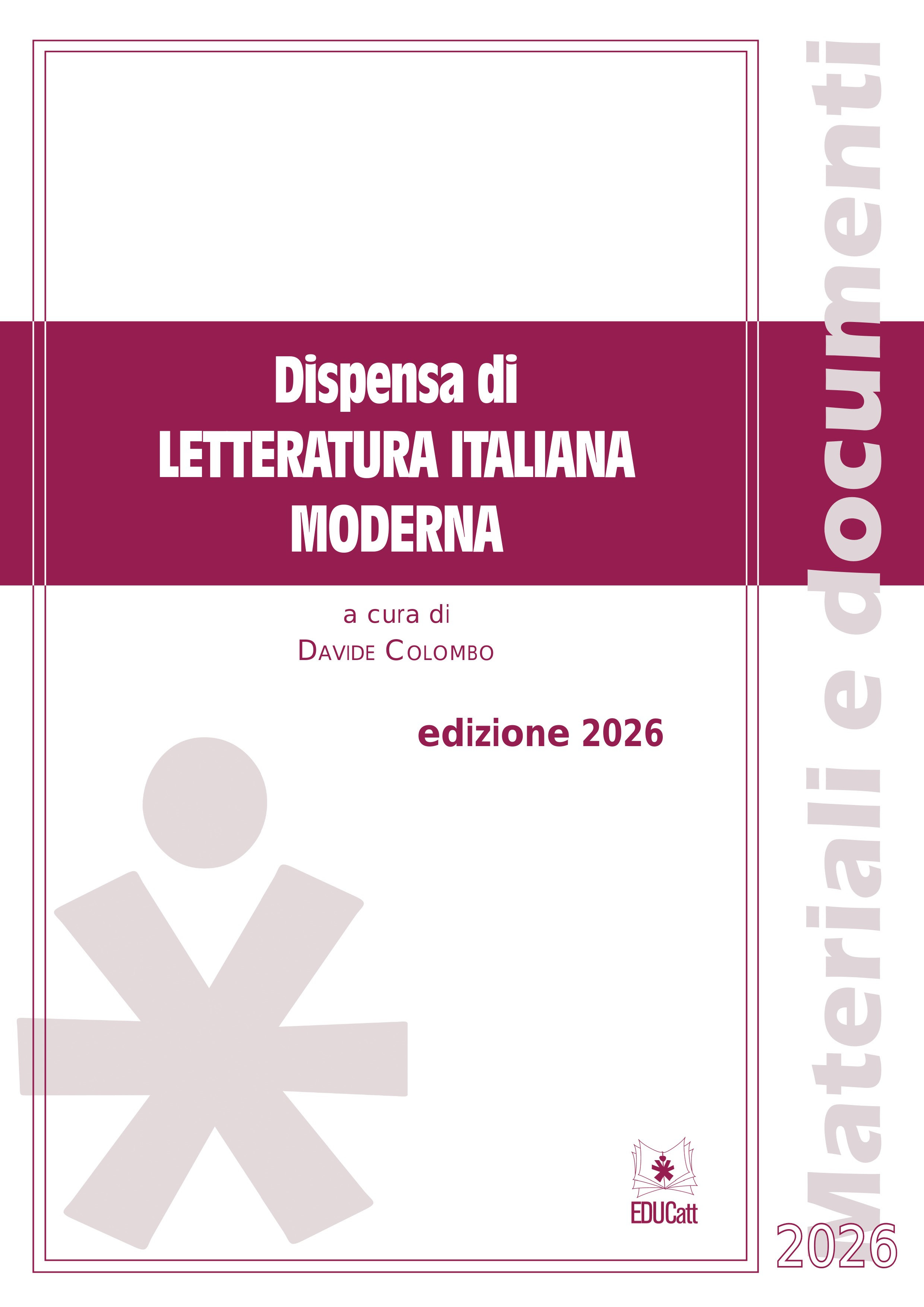 Dispensa di letteratura italiana moderna